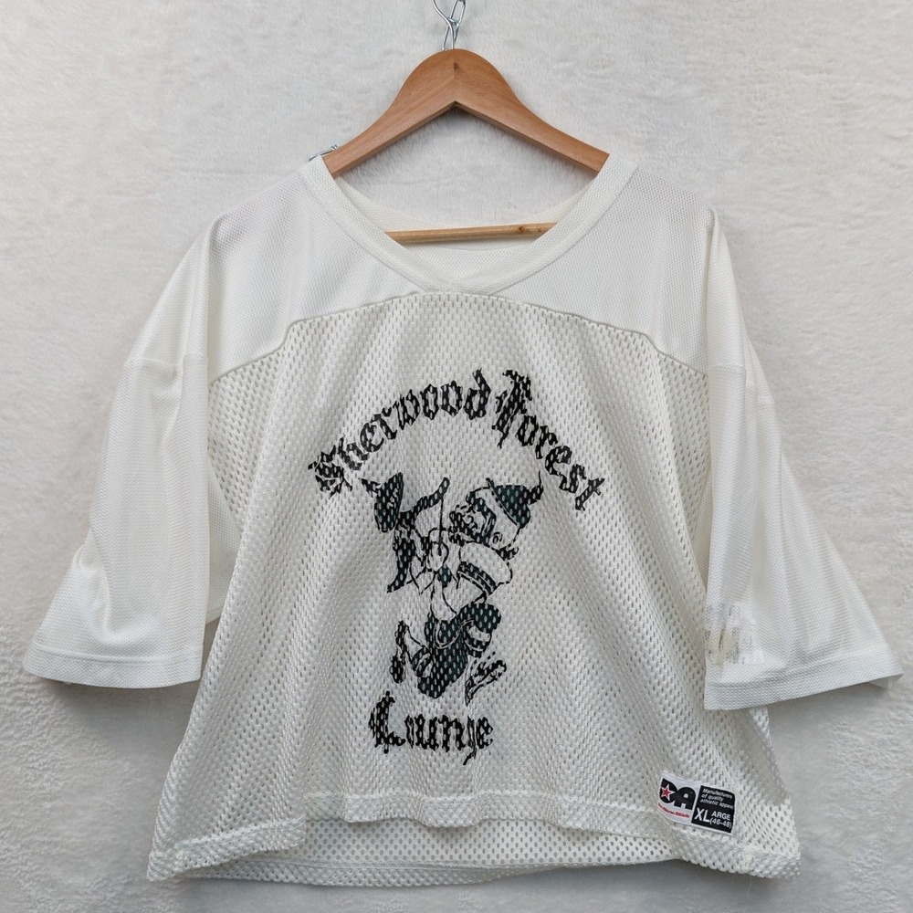 VTG Don Alleson Athletic Jersey Men's L White Sherwood Forest Lounge Boxy 90s